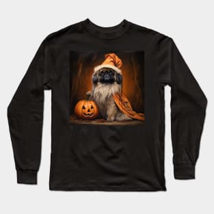 Halloween Pekingese Long Sleeve T-Shirt